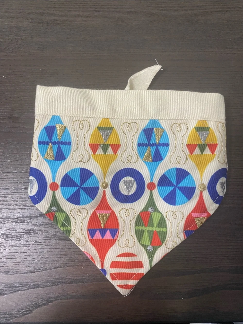 Dog Bandana - Cream Multicolor
